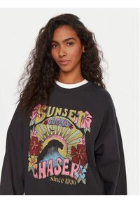 Roxy Bluza Lineup ERJFT05006 Czarny Relaxed Fit. Kolor: czarny. Materiał: bawełna #5