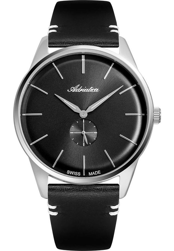 Zegarek Adriatica Zegarek męski Adriatica A8264.5216Q czarny. Kolor: czarny