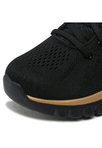 skechers - Skechers Sneakersy 12615 BKRG Czarny. Kolor: czarny. Materiał: materiał