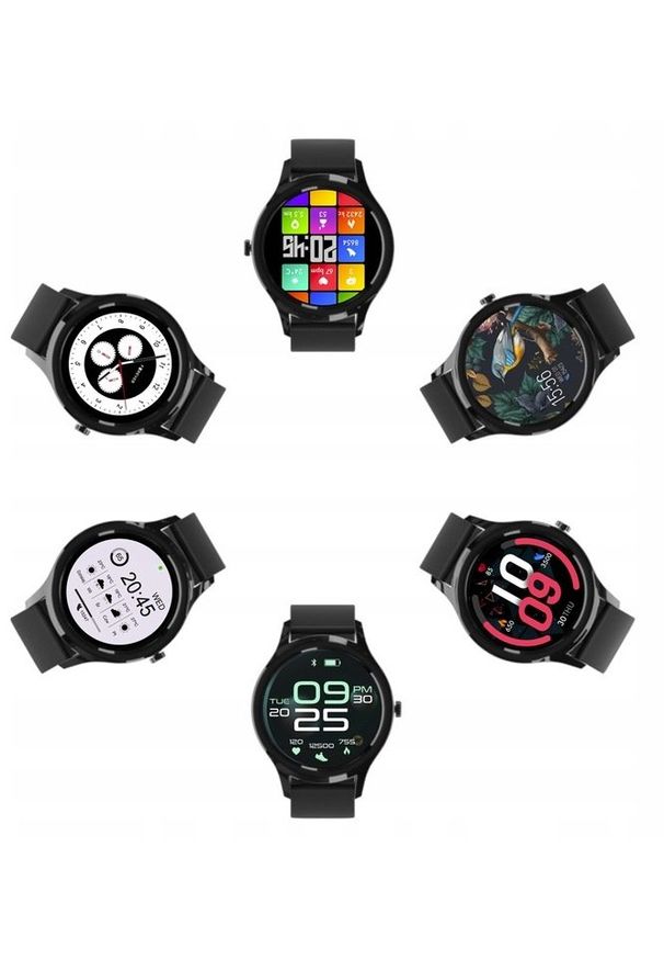 NoName - Forever smartwatch ForeVive 3 SB-340 czarny z głośnikiem bluetooth 3W. Rodzaj zegarka: smartwatch. Kolor: czarny