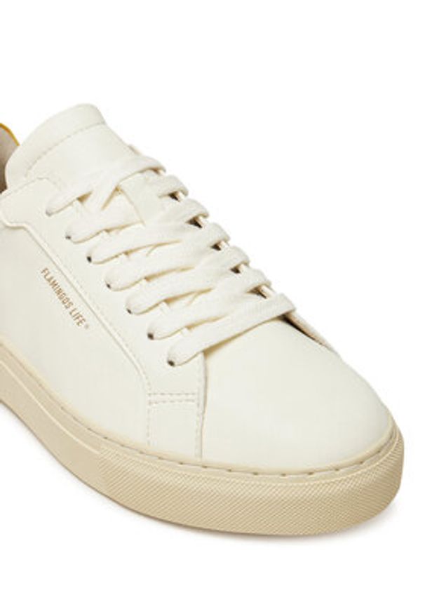 Flamingos' Life - Flamingos Life Sneakersy Hampton Court Biały. Kolor: biały. Materiał: skóra