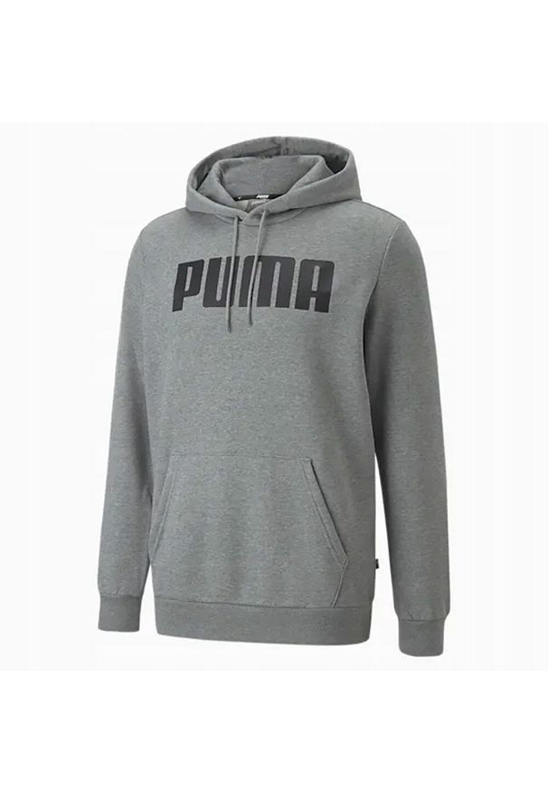Bluza Męska Puma ESS Hoody FL Big. Typ kołnierza: kaptur. Kolor: szary