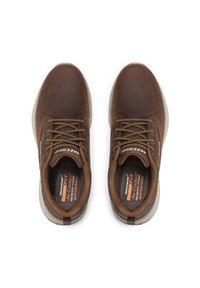 skechers - Skechers Półbuty Antigo 65693/CDB Brązowy. Kolor: brązowy. Materiał: nubuk, skóra