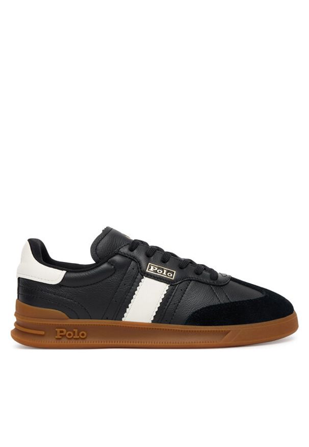 Polo Ralph Lauren Sneakersy Aera 804956688008 Czarny. Kolor: czarny. Materiał: skóra
