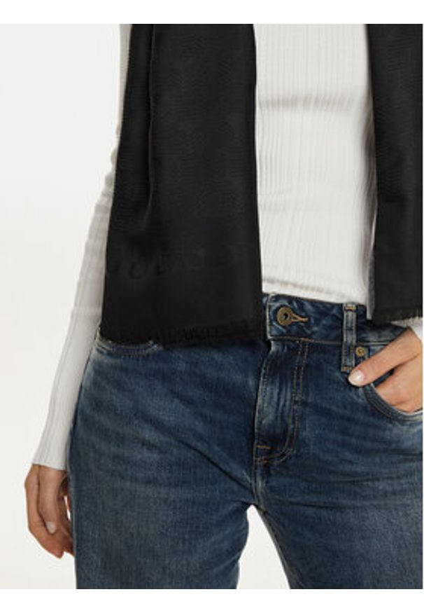 Guess Szalik AM9437 POL03 Czarny. Kolor: czarny. Materiał: materiał