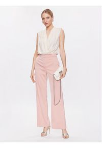 Pinko Spodnie materiałowe Pinto 100029 A0GH Różowy Flare Fit. Kolor: różowy. Materiał: materiał, syntetyk #3