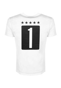 Les Hommes T-shirt | LF224302-0700-1009 | Grafic Print | Mężczyzna | Biały. Okazja: na co dzień. Kolor: biały. Materiał: bawełna. Wzór: nadruk. Styl: casual #2