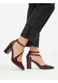 DeeZee Czółenka CEO-CD240149-1 Bordowy. Kolor: czerwony. Materiał: materiał #2