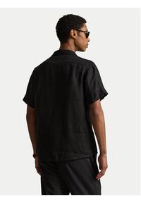 Polo Ralph Lauren Koszula 710966421500 Czarny Regular Fit. Typ kołnierza: polo. Kolor: czarny. Materiał: len #6