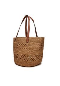 Manebi Torebka Handcrafted Raffia Basket Bag Weaving V 2.2 CK Brązowy. Kolor: brązowy #3