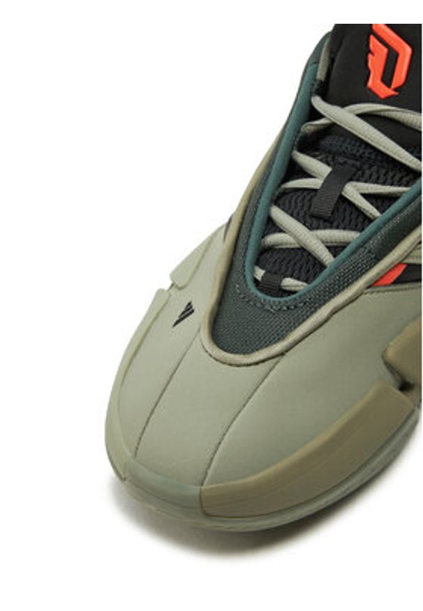 Adidas - adidas Buty do koszykówki Dame 9 JI1939 Zielony. Kolor: zielony. Materiał: materiał. Sport: koszykówka