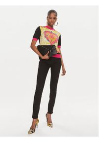 Versace Jeans Couture Sweter 76HAFM19 Czarny Regular Fit. Kolor: czarny. Materiał: wiskoza #5