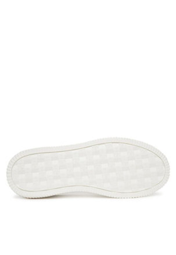 Calvin Klein Jeans Sneakersy Chunky Cupsole Ru Patch Lth YM0YM01296 Biały. Kolor: biały. Materiał: skóra