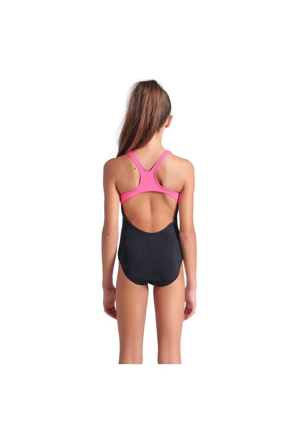 Arena - Strój kąpielowy dziewczęcy Poseidonia Swimsuit Swim Pro Back Junior. Kolor: wielokolorowy, różowy, czarny