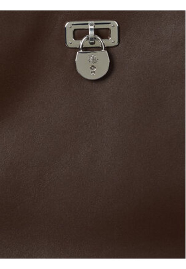 Lauren Ralph Lauren - LAUREN RALPH LAUREN Torebka 431956790011 Brązowy. Kolor: brązowy. Materiał: skórzane