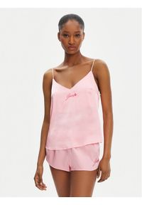 Juicy Couture Koszulka piżamowa JCLCT125511 Różowy Regular Fit. Kolor: różowy. Materiał: syntetyk