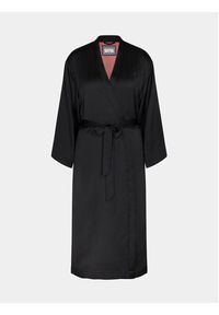 Triumph Szlafrok Robes Satin Robe 01 10216534 Czarny. Kolor: czarny. Materiał: syntetyk