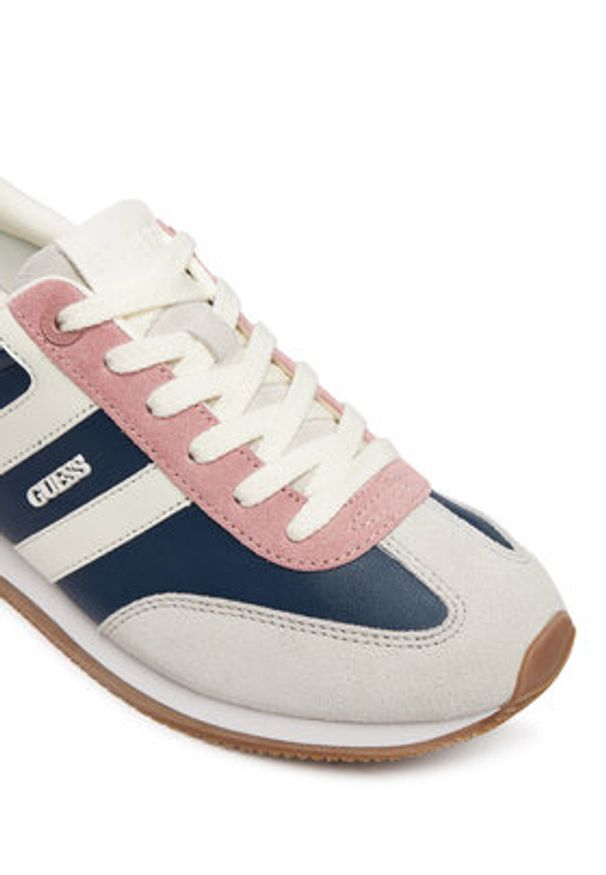 Guess Sneakersy FLTSAP LEP12 Granatowy. Kolor: niebieski. Materiał: skóra