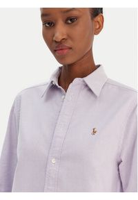 Polo Ralph Lauren Koszula 211970736506 Fioletowy Relaxed Fit. Typ kołnierza: polo. Kolor: fioletowy. Materiał: bawełna #2