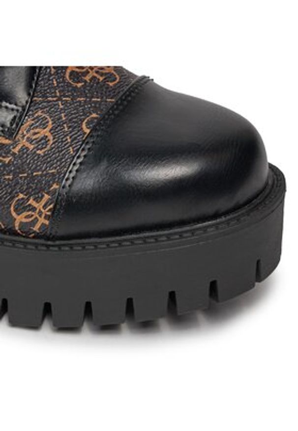 Guess Botki FL8WAP FAL10 Brązowy. Kolor: brązowy. Materiał: skóra