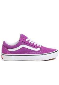 Buty unisex Vans Color Theory Old Skool VN000D6WE2T1 - fioletowe. Okazja: na co dzień. Kolor: fioletowy. Materiał: zamsz, tkanina, guma. Szerokość cholewki: normalna. Model: Vans Old Skool