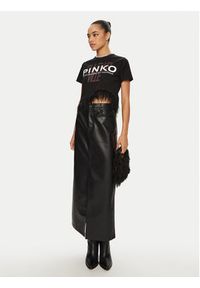 Pinko - PINKO T-Shirt Martignano 103130 A1LV Czarny Regular Fit. Kolor: czarny. Materiał: bawełna #3