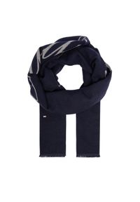 TOMMY HILFIGER - Tommy Hilfiger Szalik Logo AW0AW17352 Granatowy. Kolor: niebieski. Materiał: poliester #1