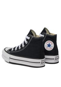Converse Trampki Chuck Taylor All Star Lift Platform High Top Little Kids 372859C Czarny. Kolor: czarny. Materiał: materiał. Obcas: na platformie #4