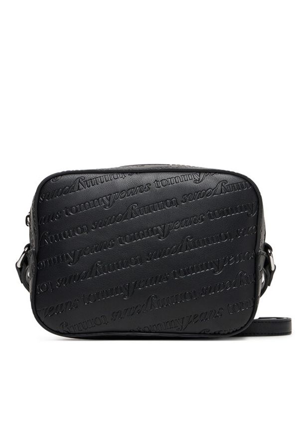 Tommy Jeans Torebka Tjw Must Aop Camera Bag AW0AW17865 Czarny. Kolor: czarny. Materiał: skórzane