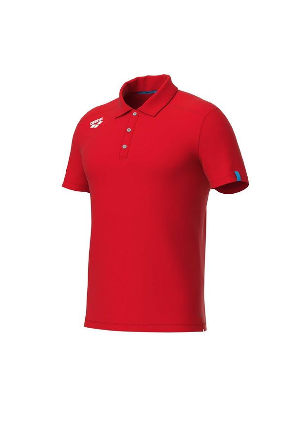 Polo Arena Team Solid. Typ kołnierza: polo. Kolor: czerwony