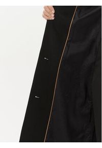 BOSS - Boss Płaszcz wełniany Casenova 50501023 Czarny Regular Fit. Kolor: czarny. Materiał: wełna