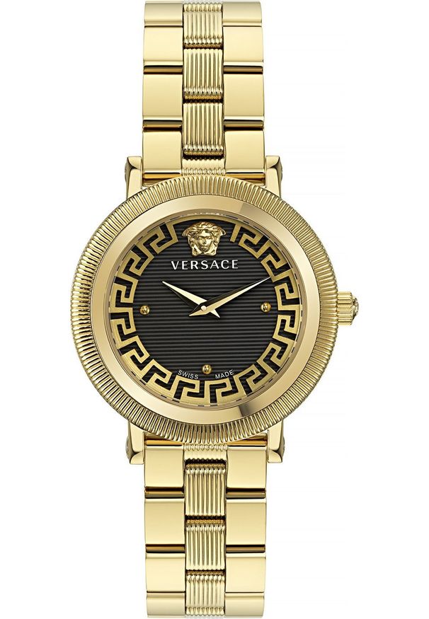 VERSACE - Zegarek Versace Zegarek damski Versace VE7F00623 złoty. Kolor: złoty