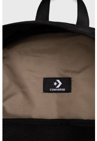 Converse plecak kolor czarny duży z nadrukiem. Kolor: czarny. Wzór: nadruk #5