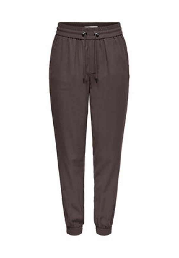 only - ONLY Spodnie dresowe Kelda 15203946 Brązowy Regular Fit. Kolor: brązowy. Materiał: wiskoza