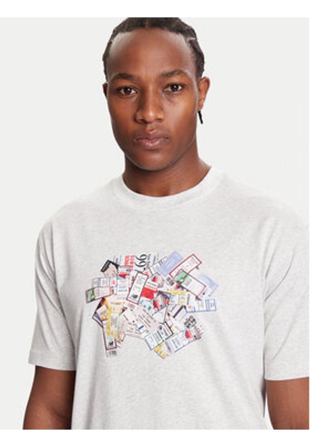 New Balance T-Shirt MT53905 Szary Regular Fit. Kolor: szary. Materiał: bawełna