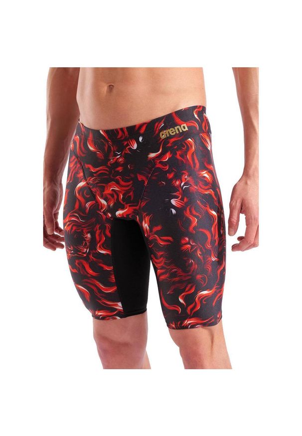 Spodenki pływackie męskie Arena Graphic Swim Jammer. Kolor: czerwony, wielokolorowy, czarny