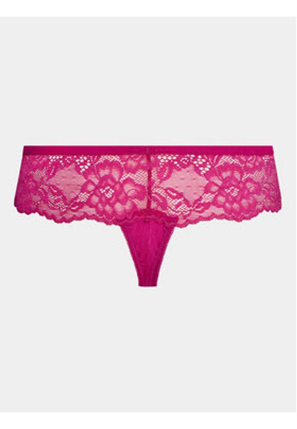 Hunkemöller Komplet 3 par stringów Bianca 202870 Różowy. Kolor: różowy. Materiał: syntetyk