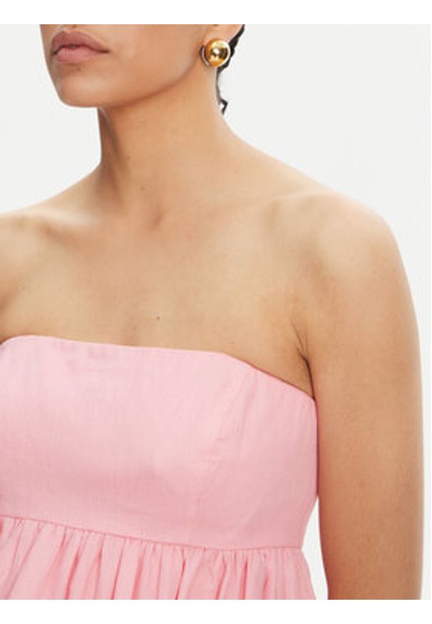 BARDOT Sukienka letnia 60006DB Różowy Regular Fit. Kolor: różowy. Sezon: lato