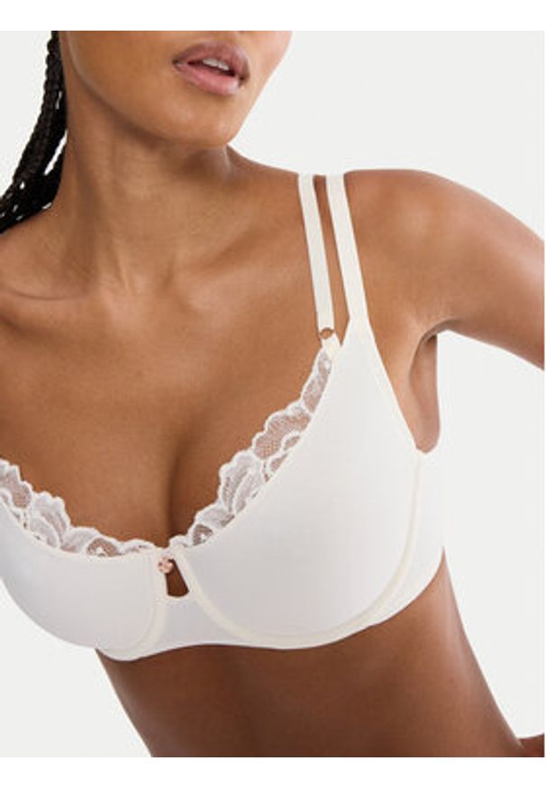 Triumph Biustonosz z fiszbiną Wild Gardenia Florale 10224872 Écru. Kolor: kremowy. Materiał: syntetyk