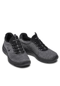 skechers - Skechers Sneakersy Forton 52813/BBK Szary. Kolor: szary. Materiał: materiał #6