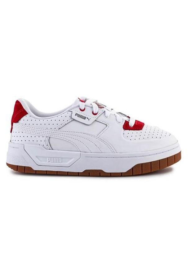 Buty do chodzenia damskie Puma Cali Dream Heritage. Kolor: biały, wielokolorowy. Materiał: materiał, skóra. Szerokość cholewki: normalna. Sport: turystyka piesza