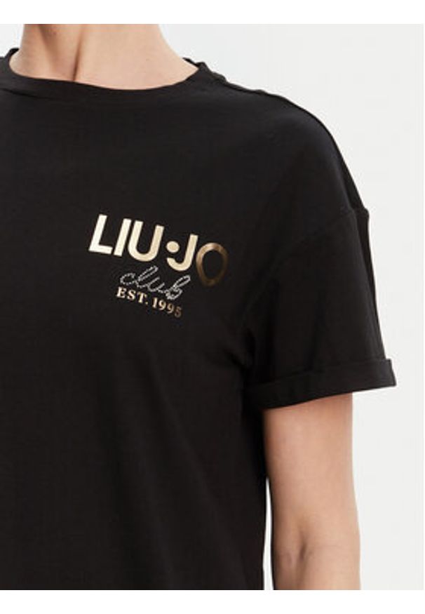 Liu Jo T-Shirt WA5007 JS923 Czarny Relaxed Fit. Kolor: czarny. Materiał: bawełna