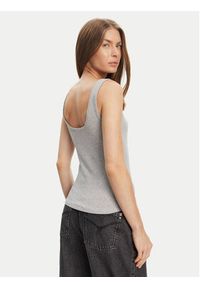 Guess Jeans Top W5YP35 KA0H1 Szary Regular Fit. Kolor: szary. Materiał: bawełna #4