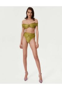 NOIRE SWIMWEAR - Top od bikini Peridot Papillon. Kolor: żółty. Materiał: tkanina, materiał #7