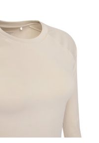 Reebok Koszulka techniczna Reebok X Ewa Chodakowska RK25316CCW Beżowy Slim Fit. Kolor: beżowy. Materiał: syntetyk #4