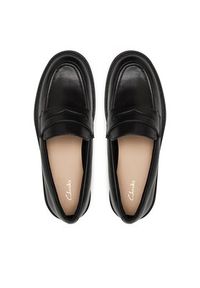 Clarks Lordsy Orinoco 2 Penny 261747864 Czarny. Kolor: czarny. Materiał: skóra