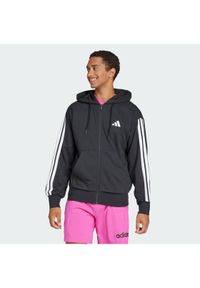 Adidas - adidas Bluza Essentials 3-Stripes JD1877 Czarny Regular Fit. Kolor: czarny. Materiał: bawełna #1