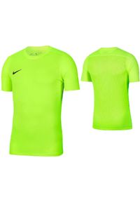 Koszulka piłkarska dziecięca Nike Dry Park VII treningowa szybkoschnąca Dri Fit. Kolor: zielony, żółty, wielokolorowy. Technologia: Dri-Fit (Nike). Sport: piłka nożna #1