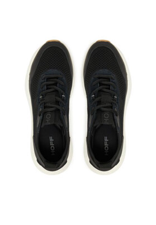 HOFF Sneakersy Traveler 22549001 Czarny. Kolor: czarny. Materiał: skóra, zamsz