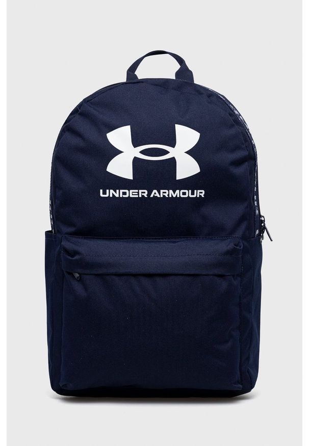 Under Armour Plecak 1364186 kolor granatowy duży z nadrukiem. Kolor: niebieski. Wzór: nadruk